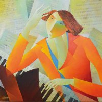 Collandre / Le Compositeur (80 x 80 cm)