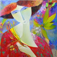 Collandre / Le jardin des senteurs (60 x 60 cm)